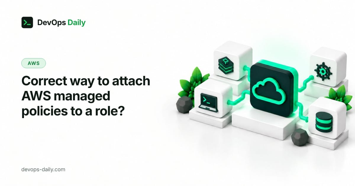 Correct way to attach AWS managed policies to a role?