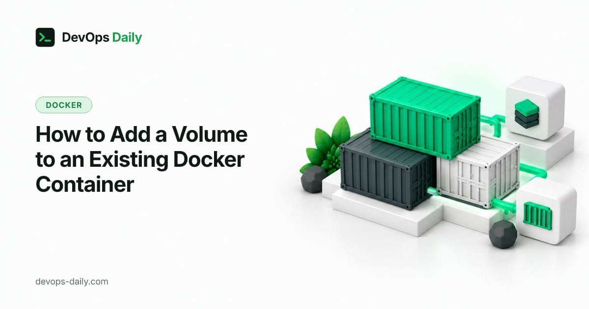 How to Add a Volume to an Existing Docker Container