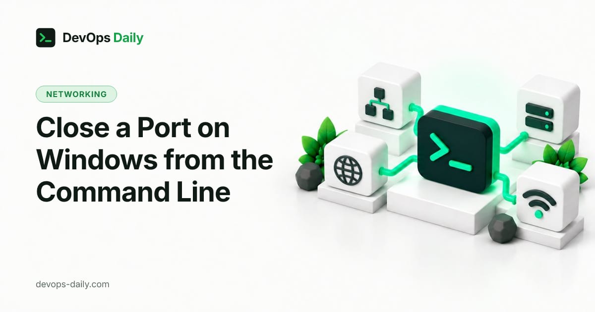 Close a Port on Windows from the Command Line