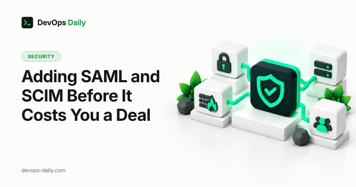 Adding SAML and SCIM Before It Costs You a Deal